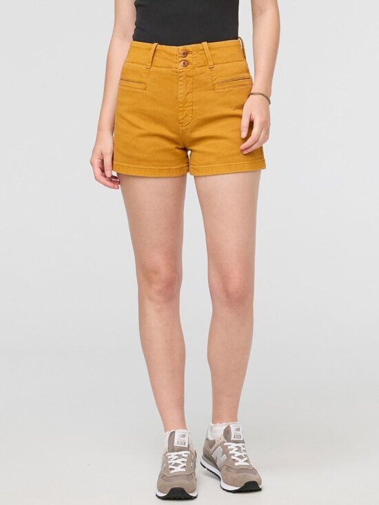 DU/ER Pants - DUER Luxtwill High Rise Shorts Womens 30 Cider Mustard